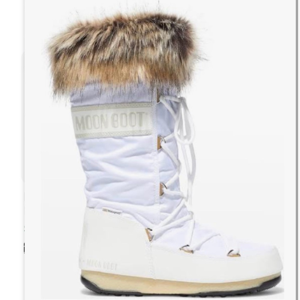 Moon-boot Women's White Snow Boot Size 8.5